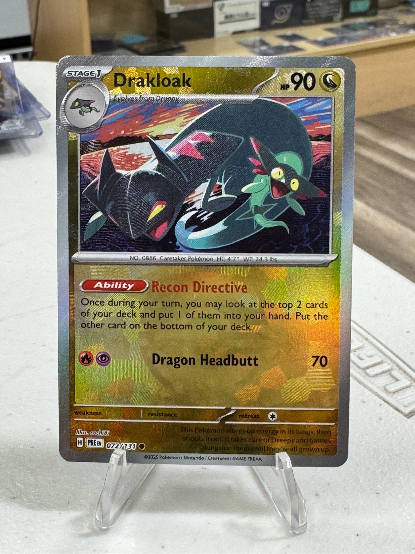 DRAKLOAK MASTERBALL REVERSE HOLO