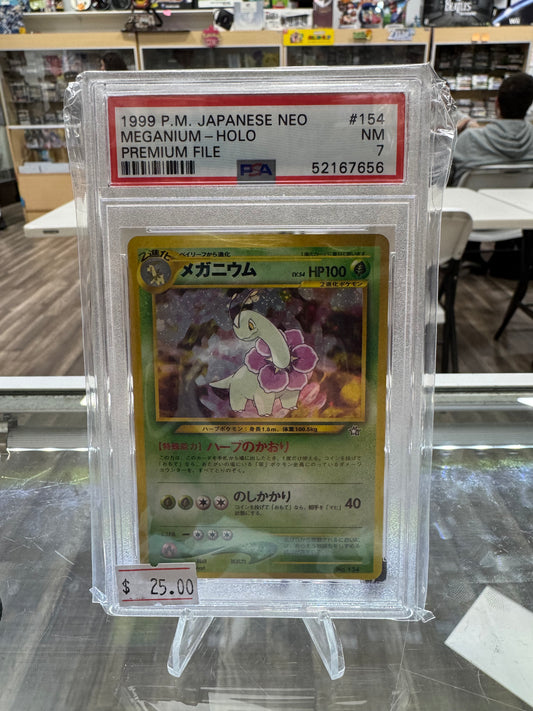 MEGANIUM - NEO - JAPANESE - PSA 7